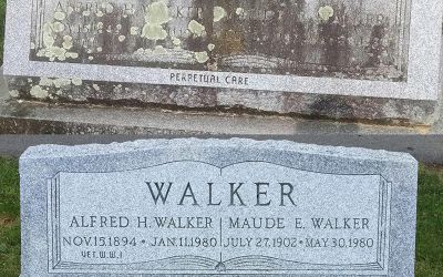 A marble Grave Marker Restoration completed by Phillipsburg Marble and Granite, Phillipsburg, Pennsylvania